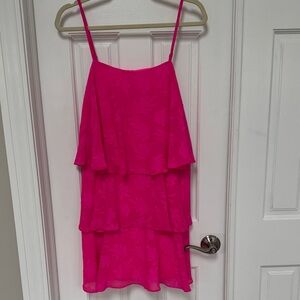 Elegant Pink Layered Dress